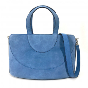 BVLGARI Handbag suede blue Bag Tote Bag Shoulder Bag Decollete Women U