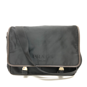 PRADA Shoulder Bag VA0793 Nylon black Messenger bag mens Used Authenti
