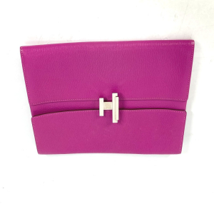 HERMES Clutch bag Shave pink flap cinematic Women Used Authentic