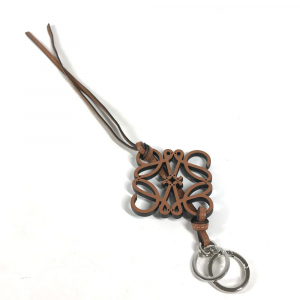 LOEWE charm C621232X83 leather black Bag Charm Key Holder anagram Wome