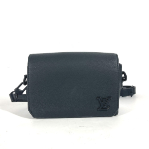 LOUIS VUITTON Shoulder Bag M82085 Cowhide leather black LV Aerogram Fa