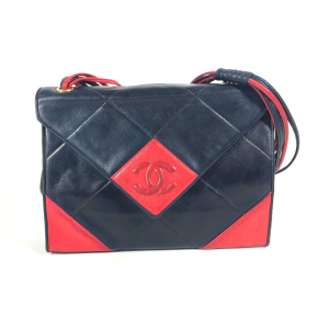 Dior Shoulder Bag leather black Savannah Women Used Authentic