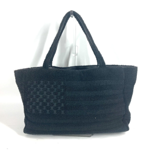 CHANEL Shoulder Bag Cotton, Leather black America CC COCO Mark Women U