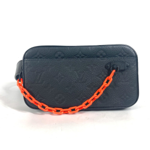 LOUIS VUITTON Waist bag M53550 leather black Sling bag Pochette Volga 