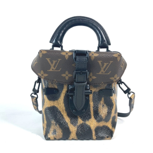 LOUIS VUITTON Vanity bag M43001 canvas Brown Monogram Reverse Leopard 