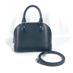 LOUIS VUITTON Shoulder Bag M81945 Epi Leather black Epi Nano Alma