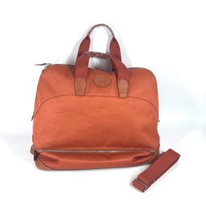 HERMES Boston Duffel bag Towal chevron Orange Sports 2WAY Bag Shoulder