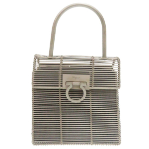 Salvatore Ferragamo Handbag DO-21 8840 metal Silver Gancini
