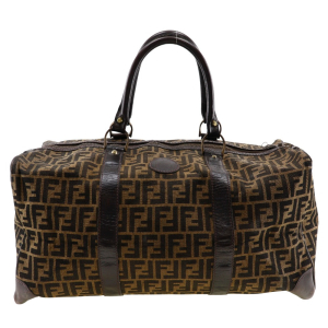 FENDI Boston Duffel bag canvas Brown vintage Zucca unisex(Unisex) Used