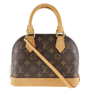 LOUIS VUITTON Handbag M53152 Monogram canvas Brown 2WAYShoulder Alma B