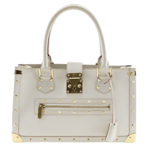 LOUIS VUITTON Handbag M91815 Goatskin Bron (White) Suhali line Fabreau