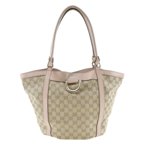 GUCCI Handbag GG canvas beige Women Used Authentic