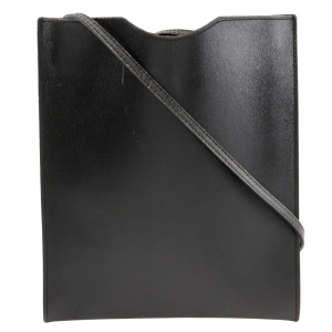 HERMES Shoulder Bag Calfskin black Pochette Omenitu unisex(Unisex) Use