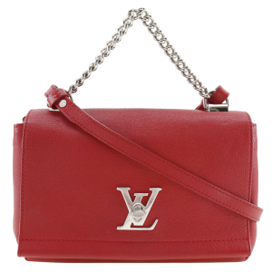 LOUIS VUITTON Shoulder Bag M51202 Calfskin Red 2WAY Rock Me BB Women U