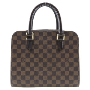 LOUIS VUITTON Handbag N51155 Damier canvas Brown Triana Women Used Aut