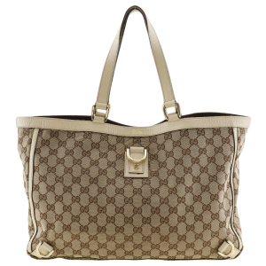 GUCCI Tote Bag 141472 GG canvas Brown Abbey