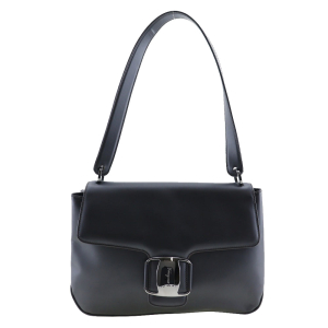Salvatore Ferragamo Shoulder Bag 21.7643 Calfskin black Vala one belt 