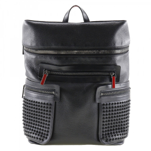 Christian Louboutin Backpack 1165002 Calfskin black Apolbi Spike studs