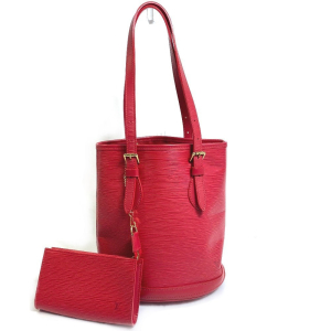 LOUIS VUITTON Shoulder Bag M5899E Epi Leather Red Epi Petit BucketPM W