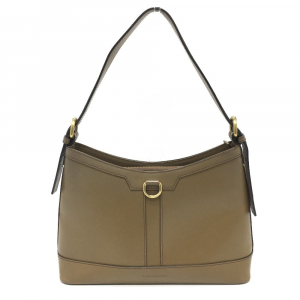 BURBERRY Shoulder Bag leather Brown Inner check one belt Women Used Au