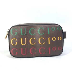 GUCCI Sling bag 602695 leather Brown cross bag belt bag 100th annivers
