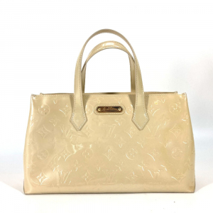 LOUIS VUITTON Tote Bag M91452 Monogram Vernis beige Monogram Vernis Wi