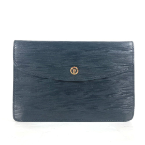 LOUIS VUITTON Clutch bag M52662 Epi Leather black Epi Montaigne 23 Wom
