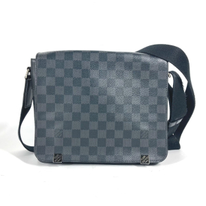 LOUIS VUITTON Shoulder Bag N41028 Damier Grafitto Canvas black Damier 