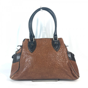 FENDI Shoulder Bag leather Brown Etnico Women Used Authentic