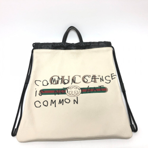 GUCCI Backpack 494053 leather White type Coco capitan Drawstring Women