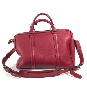 LOUIS VUITTON Handbag M94341 Voca Stains all leather Red Parnasea SC B