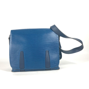 LOUIS VUITTON Shoulder Bag M53407 Epi Leather blue Epi Harrington Mess