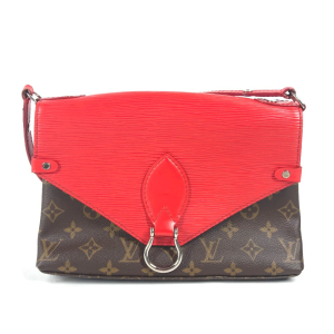 LOUIS VUITTON Shoulder Bag M44031 Epi Leather, Monogram Canvas Red epi