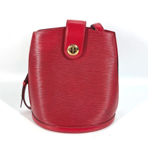 LOUIS VUITTON Shoulder Bag M52257 Epi Leather Red Epi Cluny Women Used