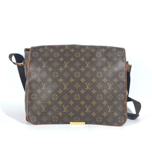 LOUIS VUITTON Shoulder Bag M45257 Monogram canvas Brown Monogram Abbes