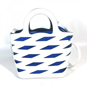 BALENCIAGA Handbag 630708 Patent leather white With porch All-over pat