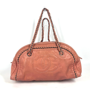 CHANEL Shoulder Bag leather Pink type WChain logo CC COCO Mark Luxury 