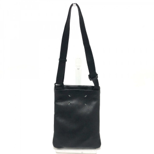 Maison Margiela Shoulder Bag leather black Gram slam mens Used Authent