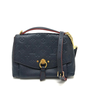 LOUIS VUITTON Shoulder Bag M43781 Monogram Ann Platt Leather Navy Blan