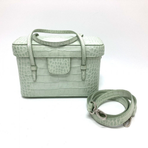 FOXEY Handbag leather blue Gateau chocolat