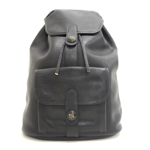 HERMES Backpack Buffl black Sac A Dos Baden mens Used Authentic