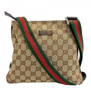 GUCCI Shoulder Bag 146309 GG canvas beige GG canvas Women Used Authent