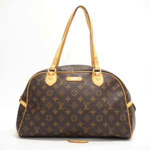 LOUIS VUITTON Handbag M95566 leather Brown Monogram Montorgueil GM Wom