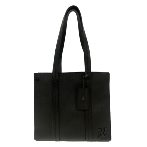 LOUIS VUITTON Tote Bag M57308 leather black LV Aerogram