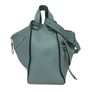 LOEWE Shoulder Bag leather blue Hammock large