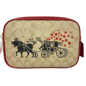 COACH Sling bag canvas beige Signature