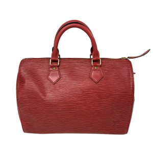 LOUIS VUITTON Boston Duffel bag M43007 leather Castilian red Epi Speed