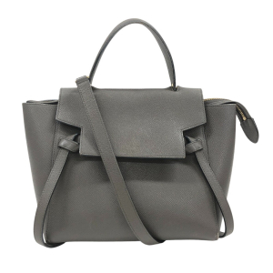 CELINE Handbag leather gray Belt bag 2way