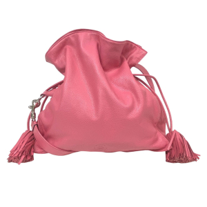 LOEWE Shoulder Bag leather pink flamenco