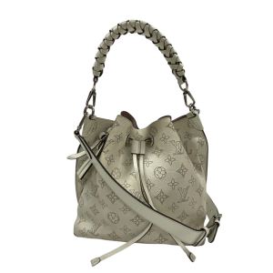 LOUIS VUITTON Shoulder Bag M58483 Monogram Mahina white Mahina Mulia